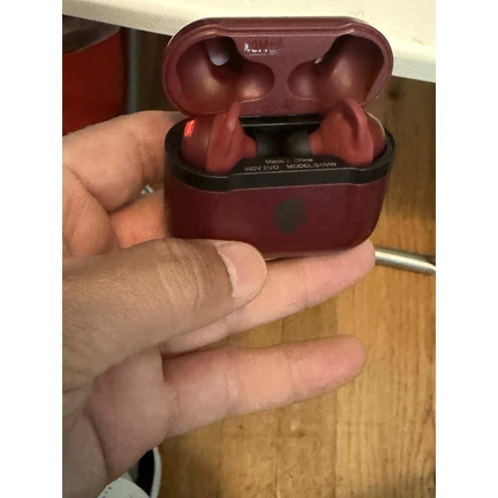 Skullcandy Indy Evo True Wireless In-Ear Earbuds - Deep Red